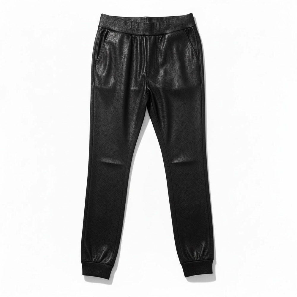 Commando Faux Leather Joggers Black Women’s M Soft Lined Leggings